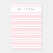 Fügen Sie Ihren Namen Rosa Stricknotizen hinzu Post-it Klebezettel (Vorderseite)