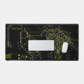 Fügen Sie Ihren Namen Routing Prozess Modernes Gel Schreibtischunterlage (Tastatur & Maus)