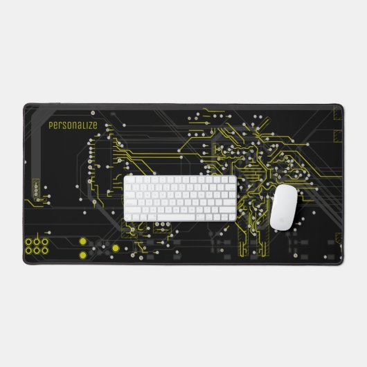 Fügen Sie Ihren Namen Routing Prozess Modernes Gel Schreibtischunterlage (Tastatur & Maus)