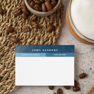 Fügen Sie Ihren Namen Simple Dunkelblau hinzu Post-it Klebezettel