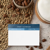 Fügen Sie Ihren Namen Simple Dunkelblau hinzu Post-it Klebezettel