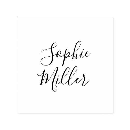 Fügen Sie Ihren Namen Stilkalligrafie-Skript hinzu Permastempel (Design)
