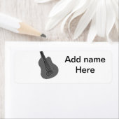 Fügen Sie Ihren Namen Text braun akustische Gitarr (Insitu)