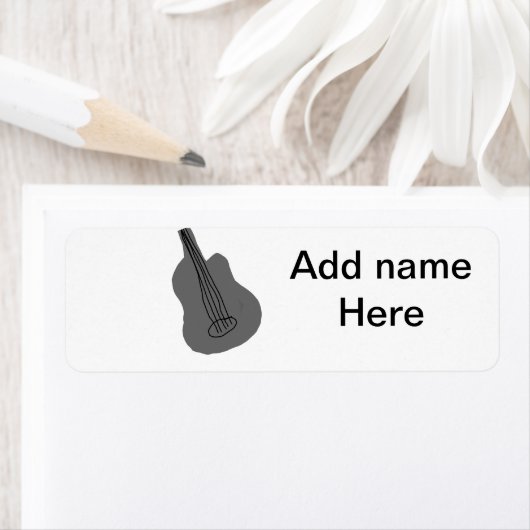 Fügen Sie Ihren Namen Text braun akustische Gitarr (Insitu)