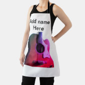 Fügen Sie Ihren Namen Text braun akustische Gitarr Schürze (InSitu)