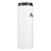 Fügen Sie Ihren Namen Text braun akustische Gitarr Thermosbecher (Rückseite)