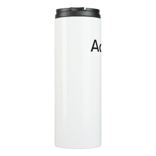 Fügen Sie Ihren Namen Text braun akustische Gitarr Thermosbecher (Rückseite)