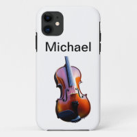 Fügen Sie Ihren Namen Text braun Violine Musik Lie