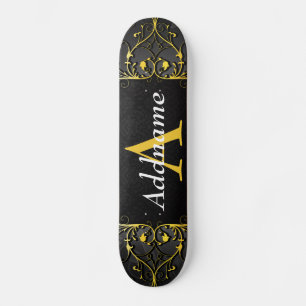 Fügen Sie Ihren Namen und die Initialen hinzu Skateboard