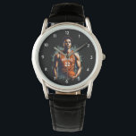 Fügen Sie Ihren Namen und Ihre Nummer Basketball-S Armbanduhr<br><div class="desc">Fügen Sie Ihren Namen und Ihre Nummer Basketball-Spieler Custom Watch hinzu</div>