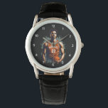 Fügen Sie Ihren Namen und Ihre Nummer Basketball-S Armbanduhr<br><div class="desc">Fügen Sie Ihren Namen und Ihre Nummer Basketball-Spieler Custom Watch hinzu</div>
