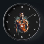 Fügen Sie Ihren Namen und Ihre Nummer Basketball-S Uhr<br><div class="desc">Geben Sie Ihren Namen und Ihre Nummer Basketball-Spieler benutzerdefinierte Uhr</div>