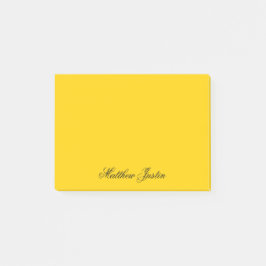 Fügen Sie Ihren Namen zu benutzerdefinierten kanar Post-it Klebezettel