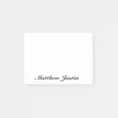 Fügen Sie Ihren Namen zu benutzerdefinierten Posti Post-it Klebezettel (Vorderseite)