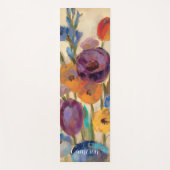 Fügen Sie Ihren Namens| Blumenstrauß der bunten Yogamatte (Vorderseite)