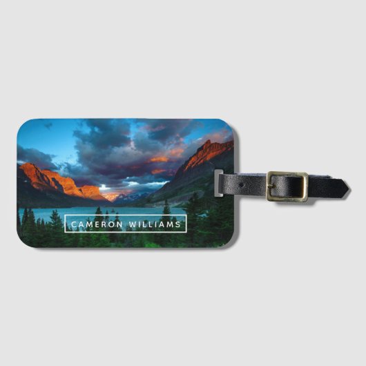 Fügen Sie Ihren Namens| Sonnenaufgang in St. Mary Gepäckanhänger (Vorderseite (Horizontal))