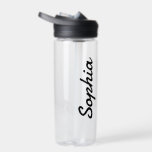 Fügen Sie Ihren Personalisierten Namen Plastic hin Trinkflasche<br><div class="desc">Fügen Sie Ihren Namen zu dieser Wasserflasche für eine personalisierte Gastgeschenk Hochzeit,  ein Brautparty oder einfach nur für den Alltag!</div>