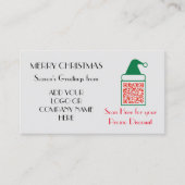 Fügen Sie Ihren QR-Code für Ihr Business Promo zu Rabattkarte (Vorderseite)