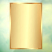 Fügen Sie Ihren QR-Code Text Logo Blank Gold Hinte Fensteraufkleber (Blatt 3)