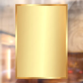Fügen Sie Ihren QR-Code Text Logo Blank Gold Hinte Fensteraufkleber (Blatt 2)