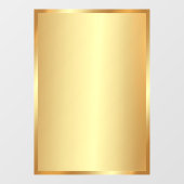 Fügen Sie Ihren QR-Code Text Logo Blank Gold Hinte Fensteraufkleber (Blatt)