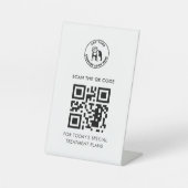 Fügen Sie Ihren QR-Code und das Vet Tech Business  Sockelschild (Vorderseite)