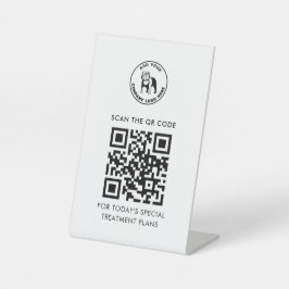 Fügen Sie Ihren QR-Code und das Vet Tech Business  Sockelschild