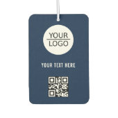 Fügen Sie Ihren QR-Logo-Code Benutzerdefinierte Te Autolufterfrischer (Vorderseite)