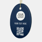 Fügen Sie Ihren QR-Logo-Code Benutzerdefinierte Te Keramik Ornament (Links)