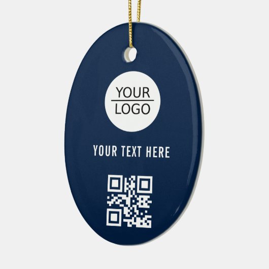 Fügen Sie Ihren QR-Logo-Code Benutzerdefinierte Te Keramik Ornament (Links)