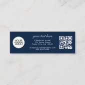 Fügen Sie Ihren QR-Logo-Code Benutzerdefinierte Te Mini Visitenkarte (Vorderseite)