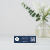 Fügen Sie Ihren QR-Logo-Code Benutzerdefinierte Te Mini Visitenkarte (Stehend Vorderseite)