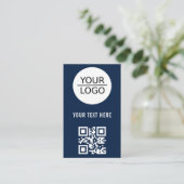 Fügen Sie Ihren QR-Logo-Code Benutzerdefinierte Te Visitenkarte (Stehend Vorderseite)