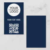 Fügen Sie Ihren QR-Logo-Code Benutzerdefinierte Te Visitenkarte (Vorne/Hinten)
