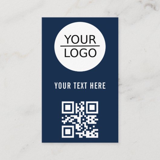 Fügen Sie Ihren QR-Logo-Code Benutzerdefinierte Te Visitenkarte (Vorderseite)