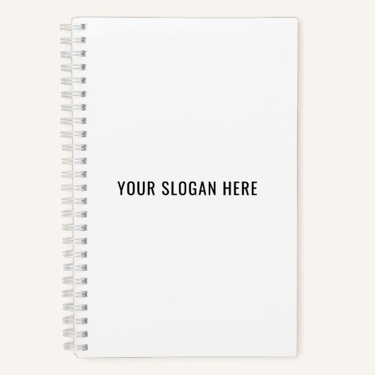 Fügen Sie Ihren Slogan oder Ihren Kostenvoranschla Notizblock (Vorderseite)