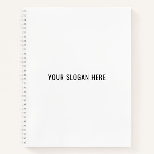 Fügen Sie Ihren Slogan oder Ihren Kostenvoranschla Notizblock (Vorderseite)