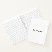 Fügen Sie Ihren Slogan oder Ihren Kostenvoranschla Notizblock (Innenseite)