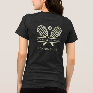 Fügen Sie Ihren Tennis Club Name Team Spieler Cust Tri-Blend Shirt