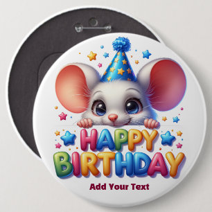 Fügen Sie Ihren Text /Alles Gute zum Geburtstag hi Button