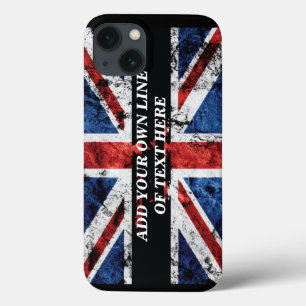 Fügen Sie Ihren Text auf dem englischen Flagge Kis Case-Mate iPhone Hülle