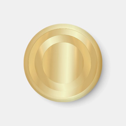 Fügen Sie Ihren Text benutzerdefinierten Gold Look Magnet (Vorne)