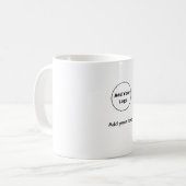 Fügen Sie Ihren Text einfach nur minimale benutzer Kaffeetasse (Vorderseite Links)