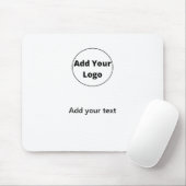 Fügen Sie Ihren Text einfach nur minimale benutzer Mousepad (Mit Mouse)
