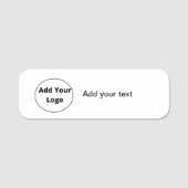 Fügen Sie Ihren Text einfach nur minimale benutzer Namensschild (Vorderseite)