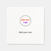 Fügen Sie Ihren Text einfach nur minimale benutzer Serviette (Vorderseite)