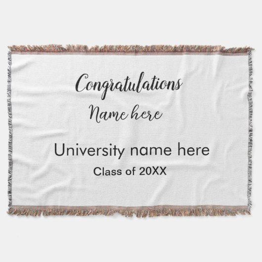 Fügen Sie Ihren Text einfachen Absolvent hinzufüge Decke (Vorderseite)