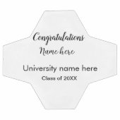 Fügen Sie Ihren Text einfachen Absolvent hinzufüge Fußball (Flach)