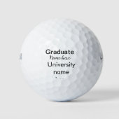 Fügen Sie Ihren Text einfachen Absolvent hinzufüge Golfball (Vorderseite)