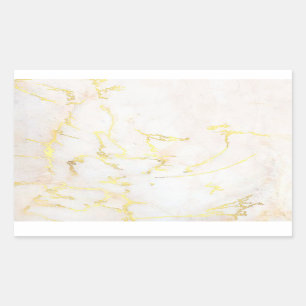 Fügen Sie Ihren Text Elegant Leere Vorlage Goldmar Rechteckiger Aufkleber